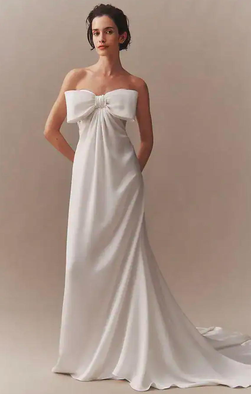 Wtoo by Watters Melisande Wedding Dress Size 18W Ivory Bow Bridal Gown